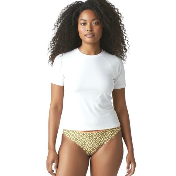 La Perla Studio Geometric Orange Tan Reversible Bikini Swim Bottom 6 - Picture 9 of 9